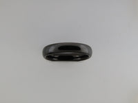 4mm High POLISHED Black Tungsten Carbide Unisex Band