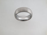 7mm BRUSHED Silver* Tungsten Carbide Unisex Band