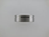 8mm BRUSHED Silver* Tungsten Carbide Unisex Band With Stripe