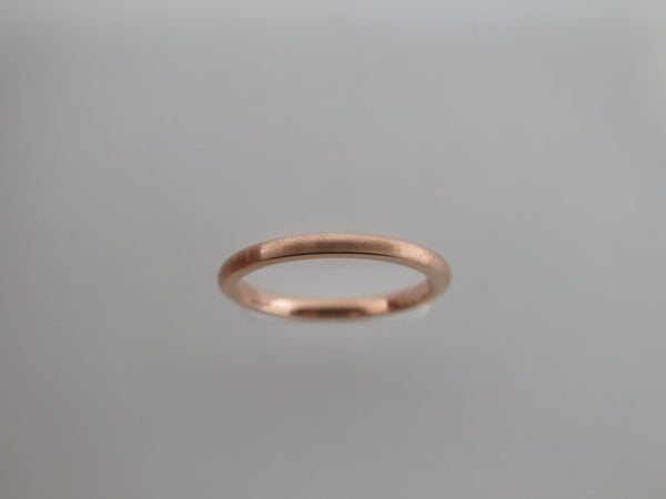 2mm BRUSHED Rose Gold* Tungsten Carbide Unisex Band