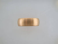 8mm BRUSHED Yellow Gold* Tungsten Carbide Unisex Band