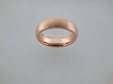 6mm BRUSHED Rose Gold* Tungsten Carbide Unisex Band
